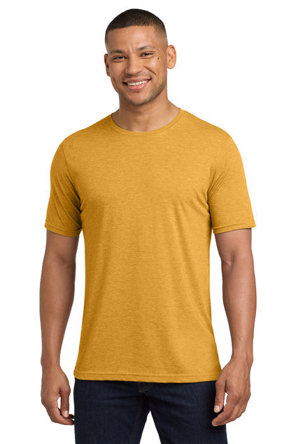 Next Level Apparel Adult Poly/Cotton Tee with custom logo embroidery