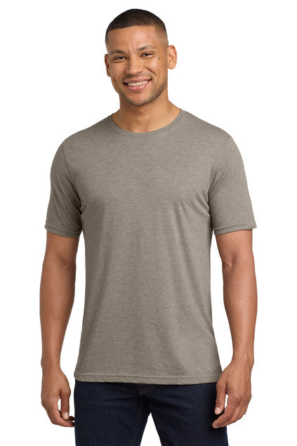 Next Level Apparel Adult Poly/Cotton Tee with custom logo embroidery