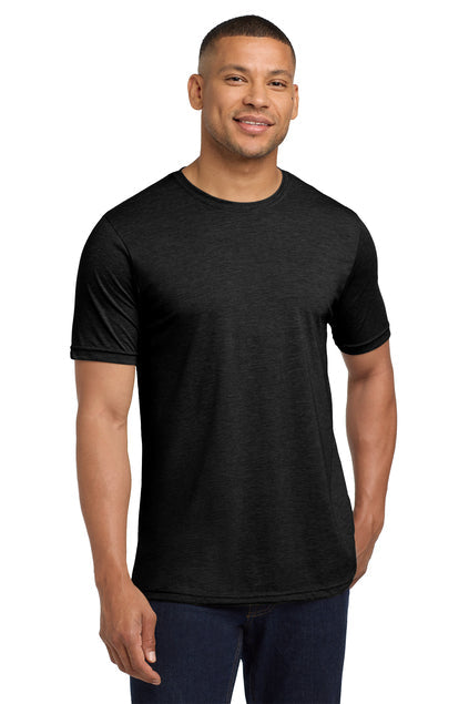 Next Level Apparel Adult Poly/Cotton Tee with custom logo embroidery