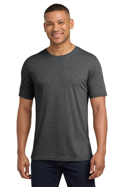 Next Level Apparel Adult Poly/Cotton Tee with custom logo embroidery
