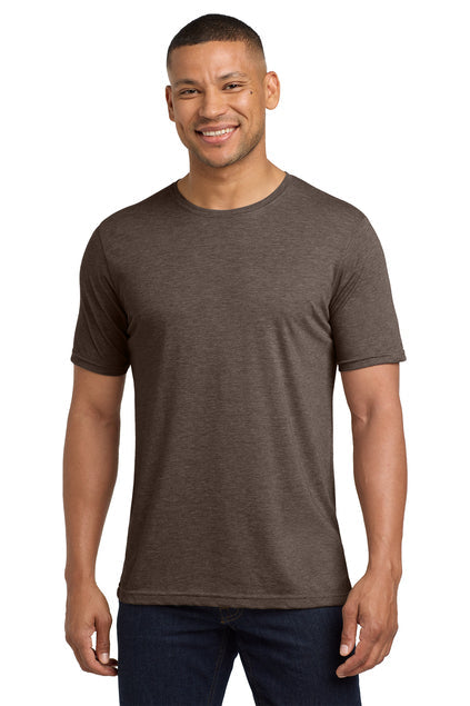 Next Level Apparel Adult Poly/Cotton Tee with custom logo embroidery