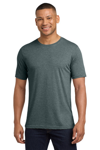 Next Level Apparel Adult Poly/Cotton Tee with custom logo embroidery