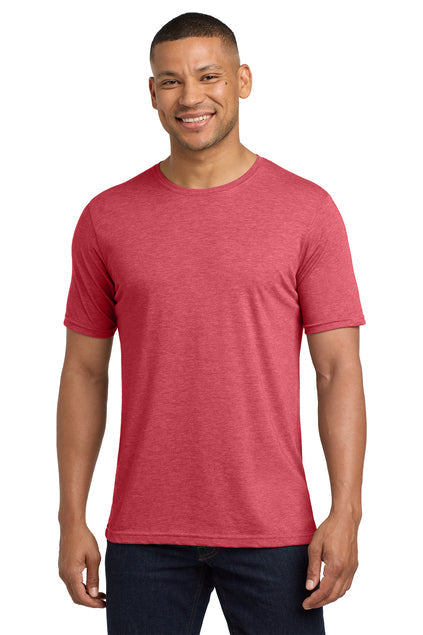 Next Level Apparel Adult Poly/Cotton Tee with custom logo embroidery