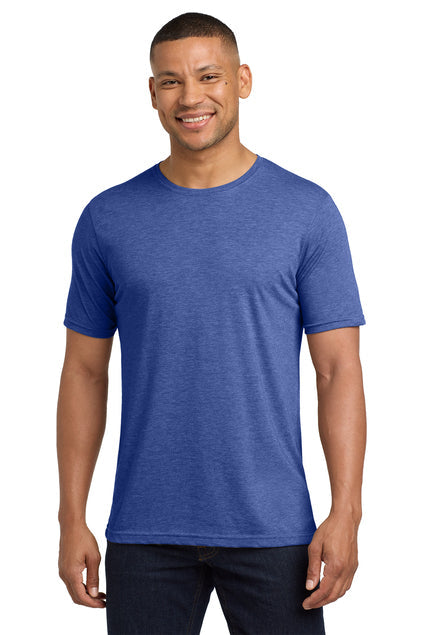 Next Level Apparel Adult Poly/Cotton Tee with custom logo embroidery