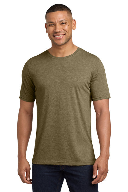 Next Level Apparel Adult Poly/Cotton Tee with custom logo embroidery