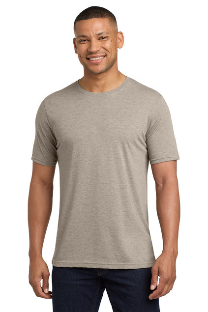 Next Level Apparel Adult Poly/Cotton Tee with custom logo embroidery