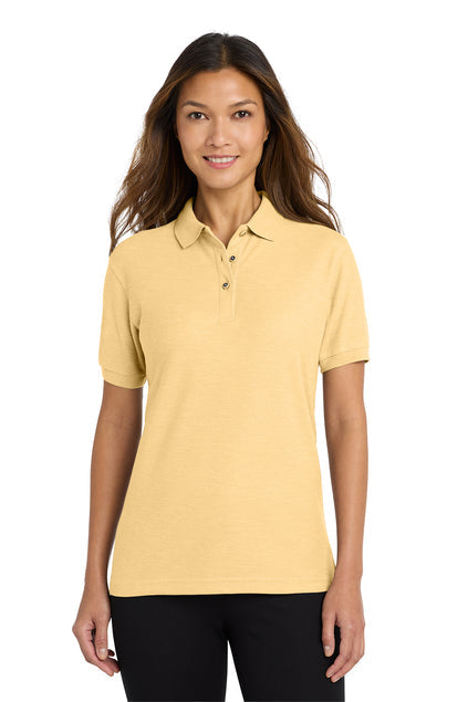 Port Authority Ladies Silk Touch Polo with custom logo embroidery