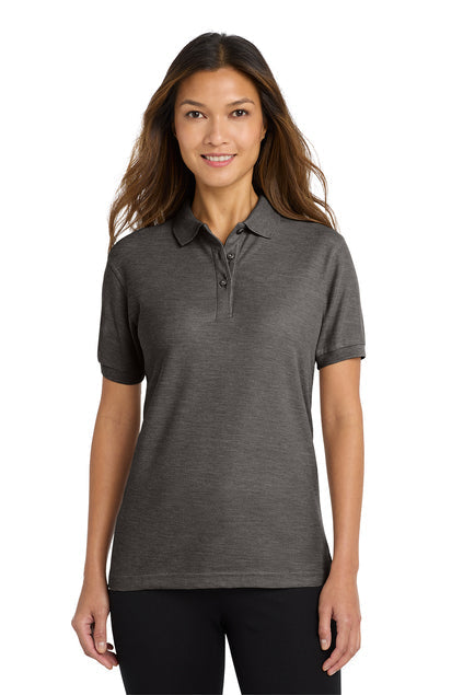 Port Authority Ladies Silk Touch Polo with custom logo embroidery
