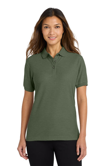 Port Authority Ladies Silk Touch Polo with custom logo embroidery