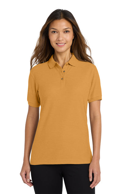 Port Authority Ladies Silk Touch Polo with custom logo embroidery