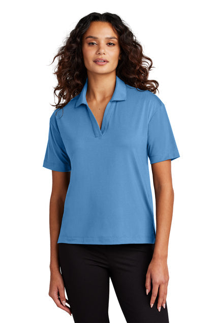 Mercer+Mettle Women’s Stretch Jersey Polo with custom logo embroidery