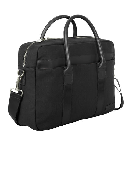 Brooks Brothers Wells Briefcase with custom logo embroidery