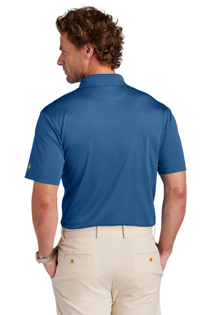 Brooks Brothers Mesh Pique Performance Polo with custom logo embroidery