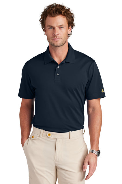 Brooks Brothers Mesh Pique Performance Polo with custom logo embroidery