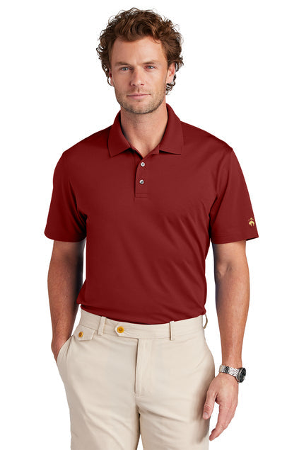 Brooks Brothers Mesh Pique Performance Polo with custom logo embroidery