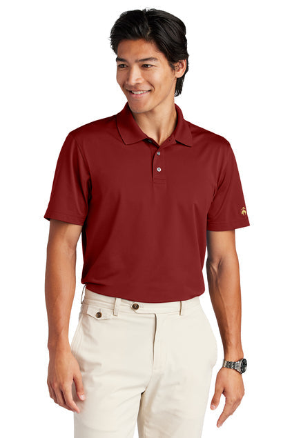 Brooks Brothers Mesh Pique Performance Polo with custom logo embroidery