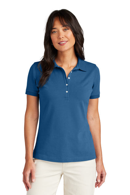 Brooks Brothers Women’s Pima Cotton Pique Polo with custom logo embroidery