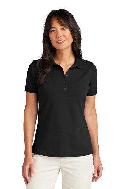 Brooks Brothers Women’s Pima Cotton Pique Polo with custom logo embroidery
