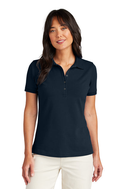 Brooks Brothers Women’s Pima Cotton Pique Polo with custom logo embroidery