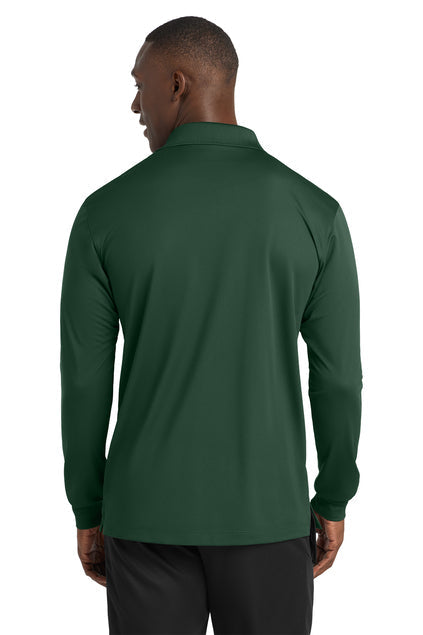 Sport-Tek Long Sleeve Micropique Sport-Wick Polo with custom logo embroidery