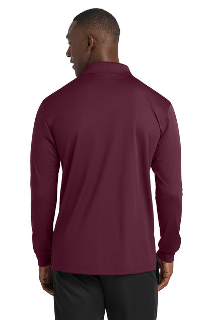 Sport-Tek Long Sleeve Micropique Sport-Wick Polo with custom logo embroidery