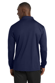 Sport-Tek Long Sleeve Micropique Sport-Wick Polo with custom logo embroidery