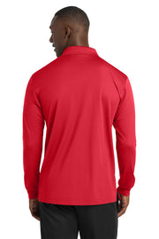 Sport-Tek Long Sleeve Micropique Sport-Wick Polo with custom logo embroidery