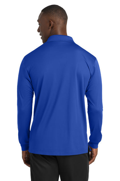 Sport-Tek Long Sleeve Micropique Sport-Wick Polo with custom logo embroidery