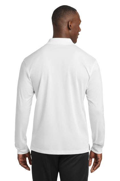 Sport-Tek Long Sleeve Micropique Sport-Wick Polo with custom logo embroidery