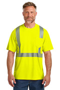CornerStone ANSI 107 Class 2 Segmented Tape Tee with custom logo embroidery