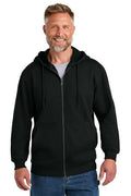 CornerStone Tough Fleece Full-Zip Hoodie with custom logo embroidery