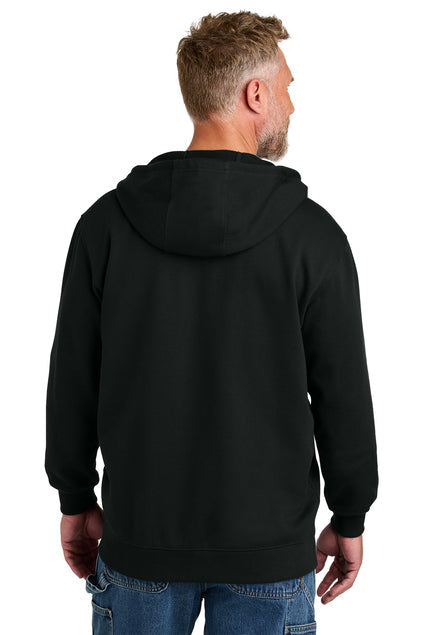 CornerStone Tough Fleece Full-Zip Hoodie with custom logo embroidery