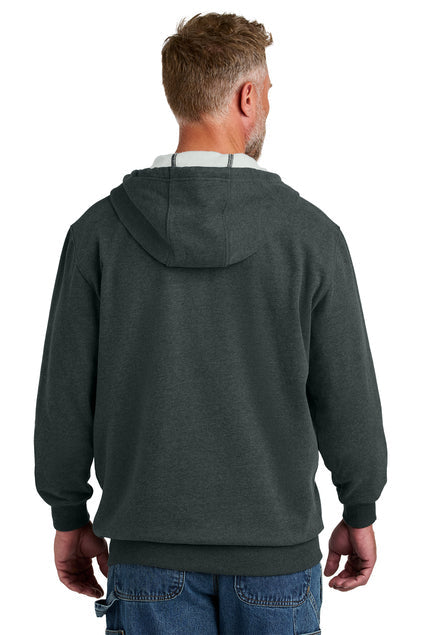 CornerStone Tough Fleece Full-Zip Hoodie with custom logo embroidery