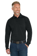 CornerStone Select Long Sleeve Snag-Proof Tactical Polo with custom logo embroidery