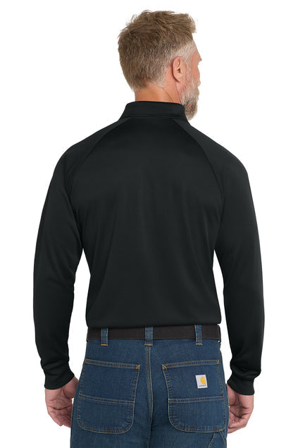 CornerStone Select Long Sleeve Snag-Proof Tactical Polo with custom logo embroidery