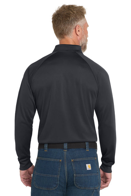 CornerStone Select Long Sleeve Snag-Proof Tactical Polo with custom logo embroidery