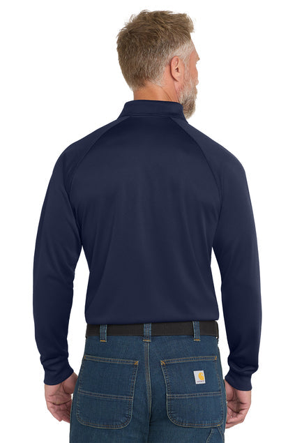 CornerStone Select Long Sleeve Snag-Proof Tactical Polo with custom logo embroidery