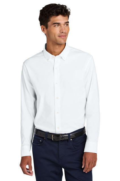 Mercer+Mettle Long Sleeve Modern Oxford Shirt with custom logo embroidery