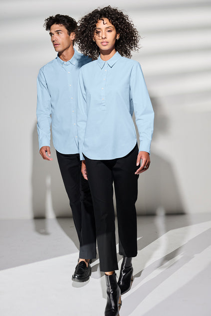Mercer+Mettle Women’s Long Sleeve Modern Oxford Shirt with custom logo embroidery