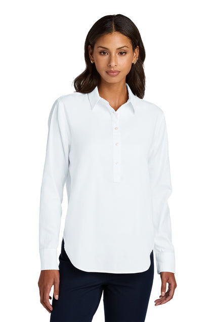 Mercer+Mettle Women’s Long Sleeve Modern Oxford Shirt with custom logo embroidery