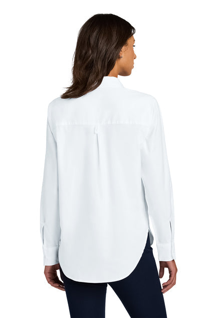 Mercer+Mettle Women’s Long Sleeve Modern Oxford Shirt with custom logo embroidery