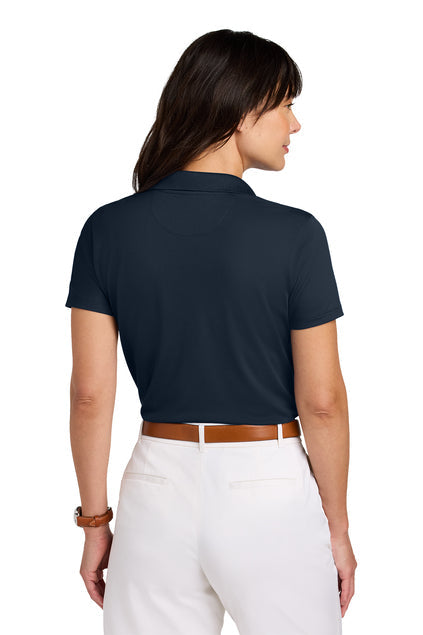 Brooks Brothers Women’s Mesh Pique Performance Polo with custom logo embroidery