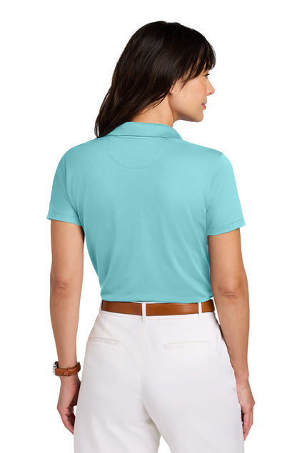 Brooks Brothers Women’s Mesh Pique Performance Polo with custom logo embroidery