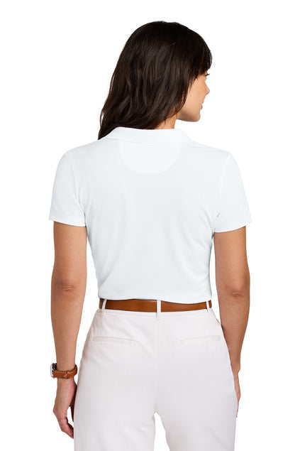 Brooks Brothers Women’s Mesh Pique Performance Polo with custom logo embroidery
