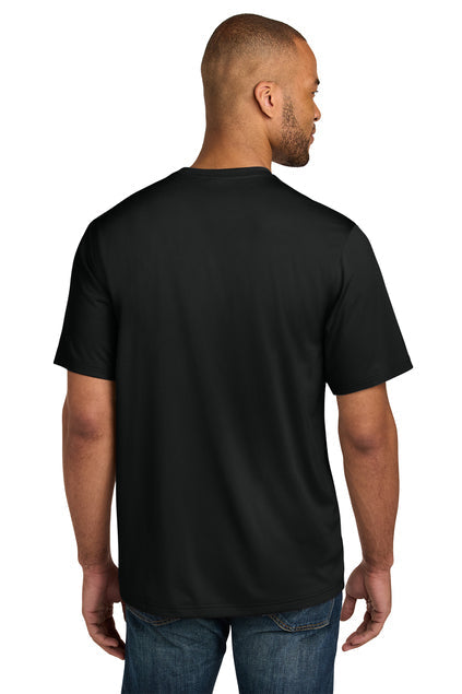 CornerStone Workwear Pro Short Sleeve Pocket Tee with custom logo embroidery