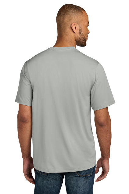 CornerStone Workwear Pro Short Sleeve Pocket Tee with custom logo embroidery