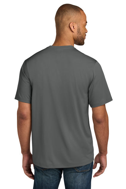CornerStone Workwear Pro Short Sleeve Pocket Tee with custom logo embroidery