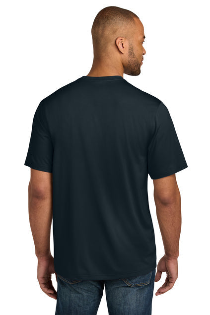 CornerStone Workwear Pro Short Sleeve Pocket Tee with custom logo embroidery
