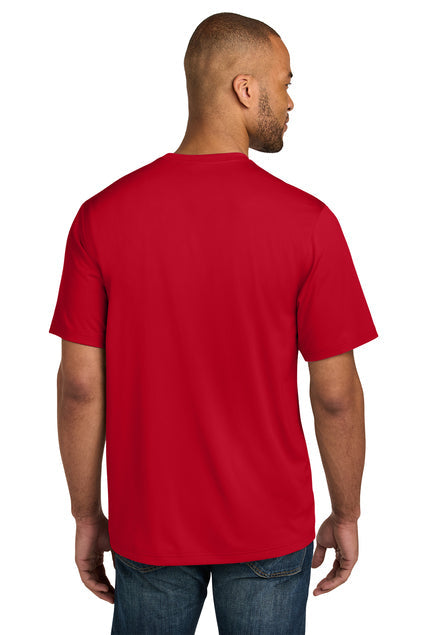 CornerStone Workwear Pro Short Sleeve Pocket Tee with custom logo embroidery