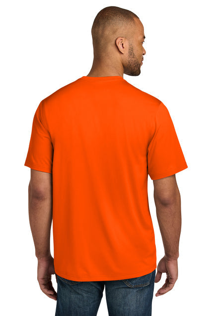 CornerStone Workwear Pro Short Sleeve Pocket Tee with custom logo embroidery